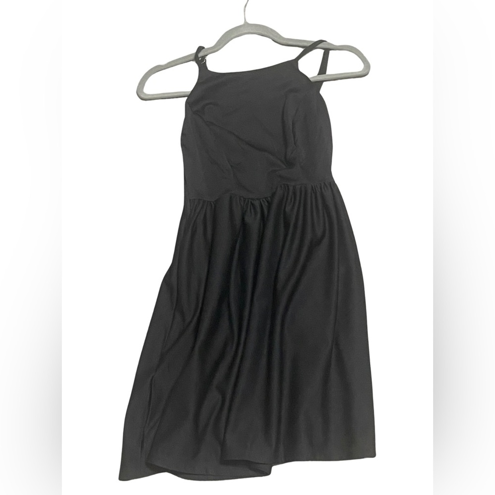 Fancyinn Black Ruched Halter Sundress